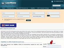 Tablet Screenshot of hdfc-personal-loan.com